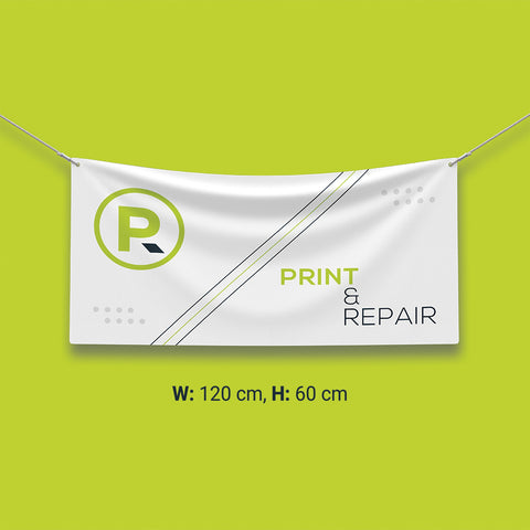 Banner with Eyelets - 120cm by 60cm