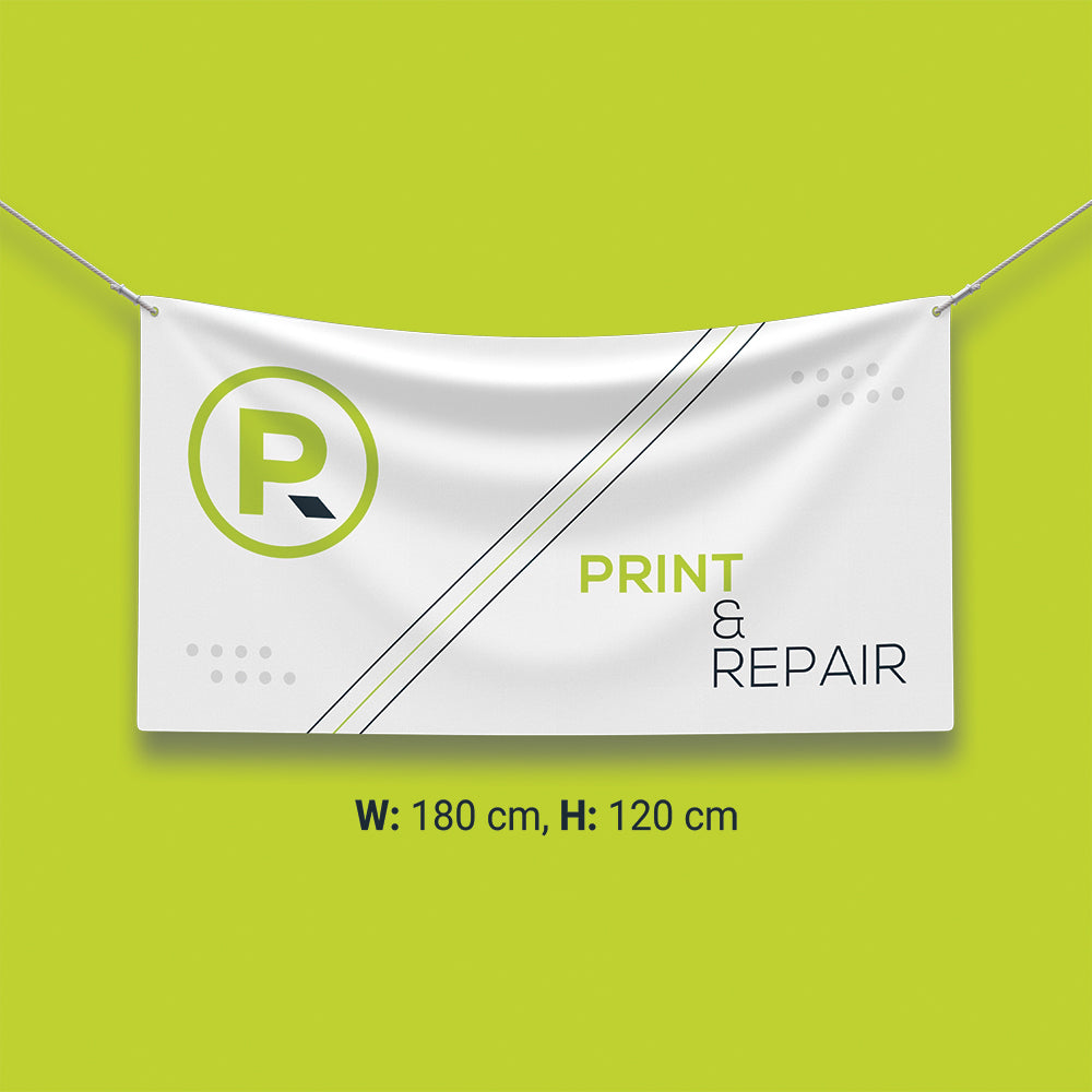 Banner with Eyelets - 180cm by 120cm