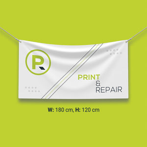 Banner with Eyelets - 180cm by 120cm