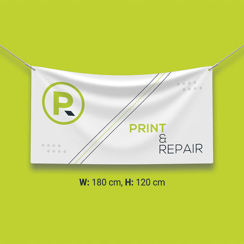 Banner with Eyelets - 180cm by 120cm