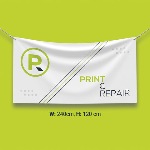 Banner with Eyelets - 240cm by 120cm