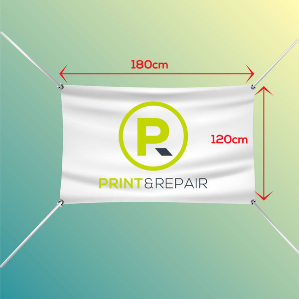 Banner with Eyelets - 180cm by 120cm