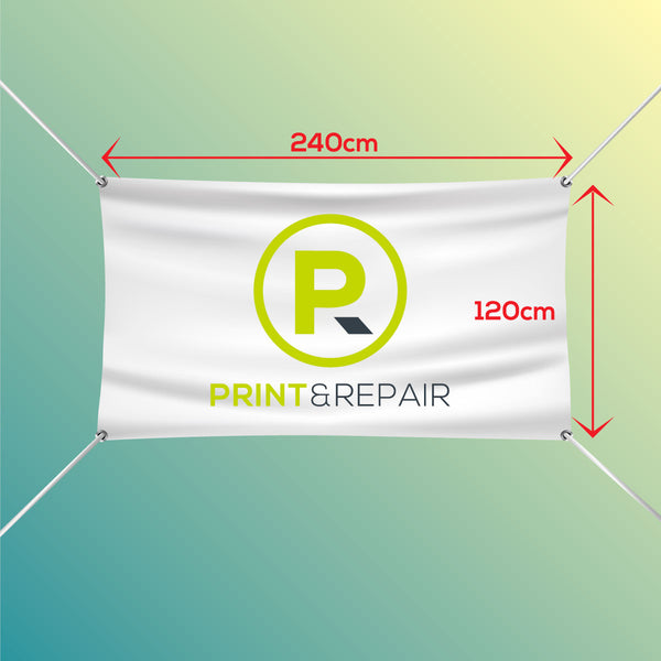 Banner with Eyelets - 240cm by 120cm